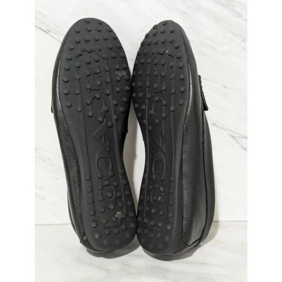 Coach New York Women's Black Solid Slip-On Round Toe Flat Loafers Shoe Size 7B - Picture 3 of 9
